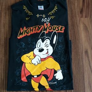 UNISEX T SHIRT WITH MIGHTY MOUSE SIZE XL